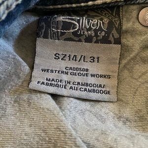 Silver aiko bootcut jeans